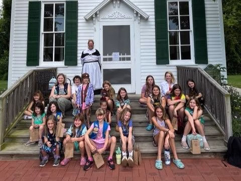 Girl Scouts Visit Historic Webster Village for Time-Traveling Field Trip