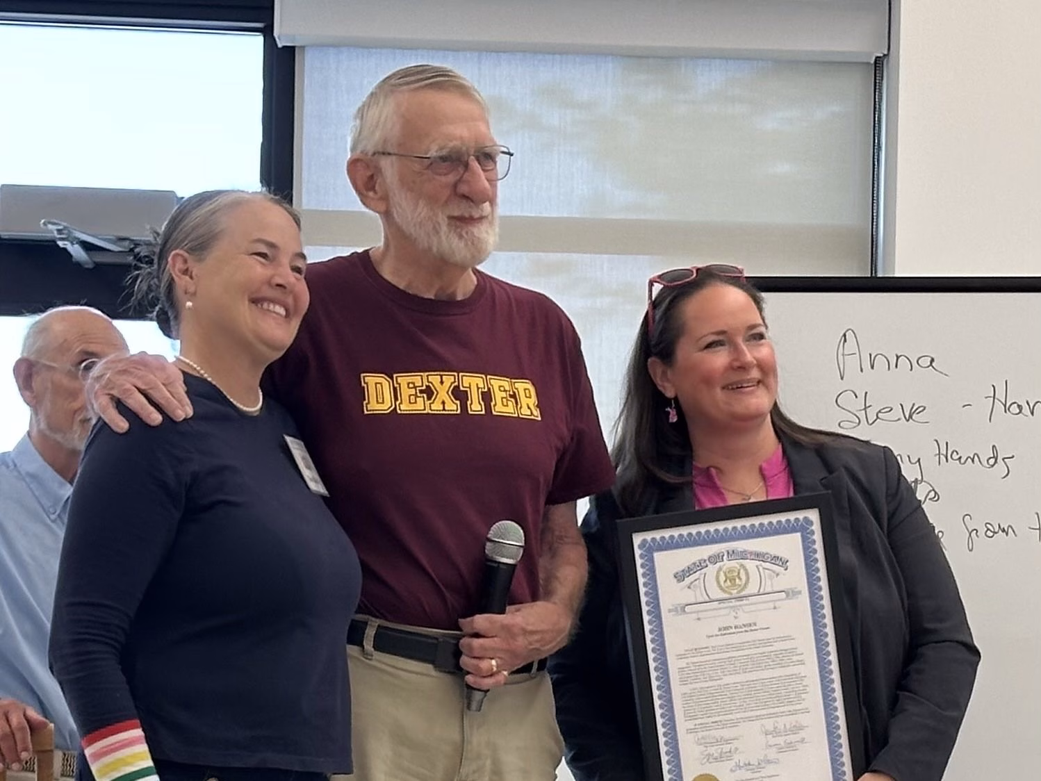 John Hansen Receives State and Community Recognition at Packed Dexter Forum