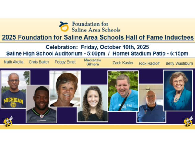 Foundation for Saline Area Schools Announces 2025 Hall of Fame Inductees