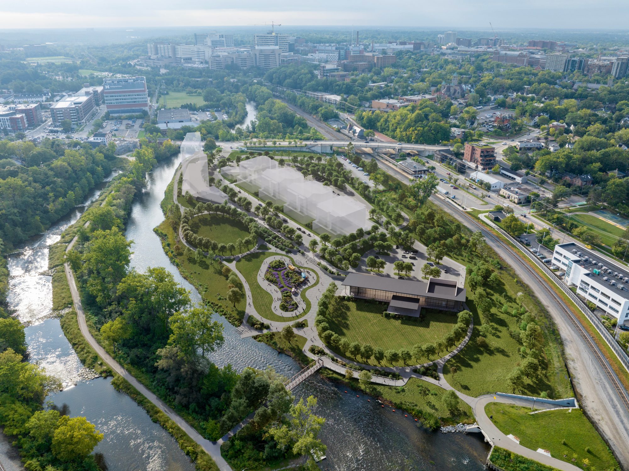 Broadway Park West officially opens along the Huron River in Ann Arbor