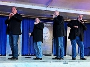 Three Men and a Tenor Entertain Crowd at Saline Fair