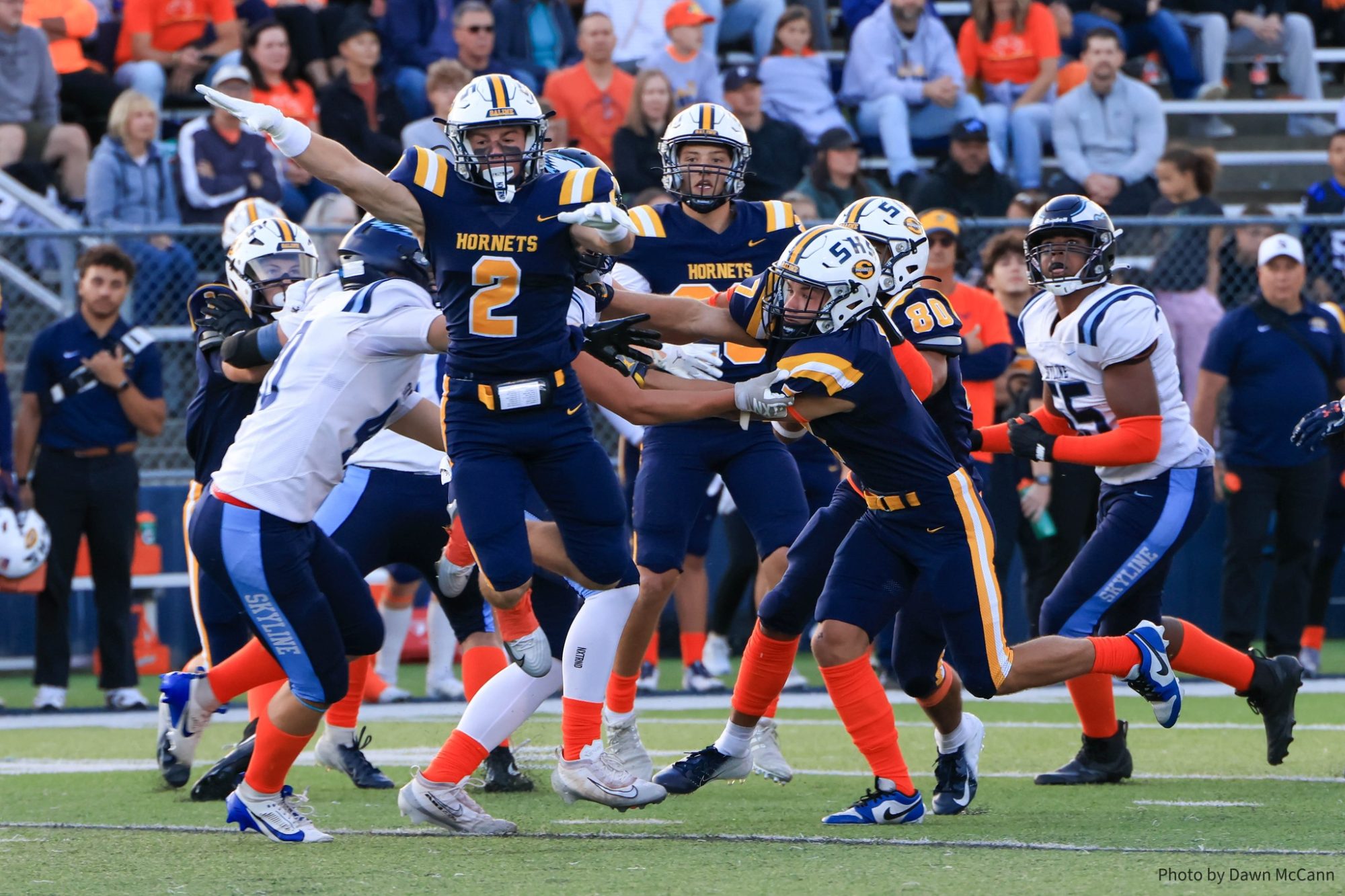 Saline Rolls Over Skyline in Home Opener