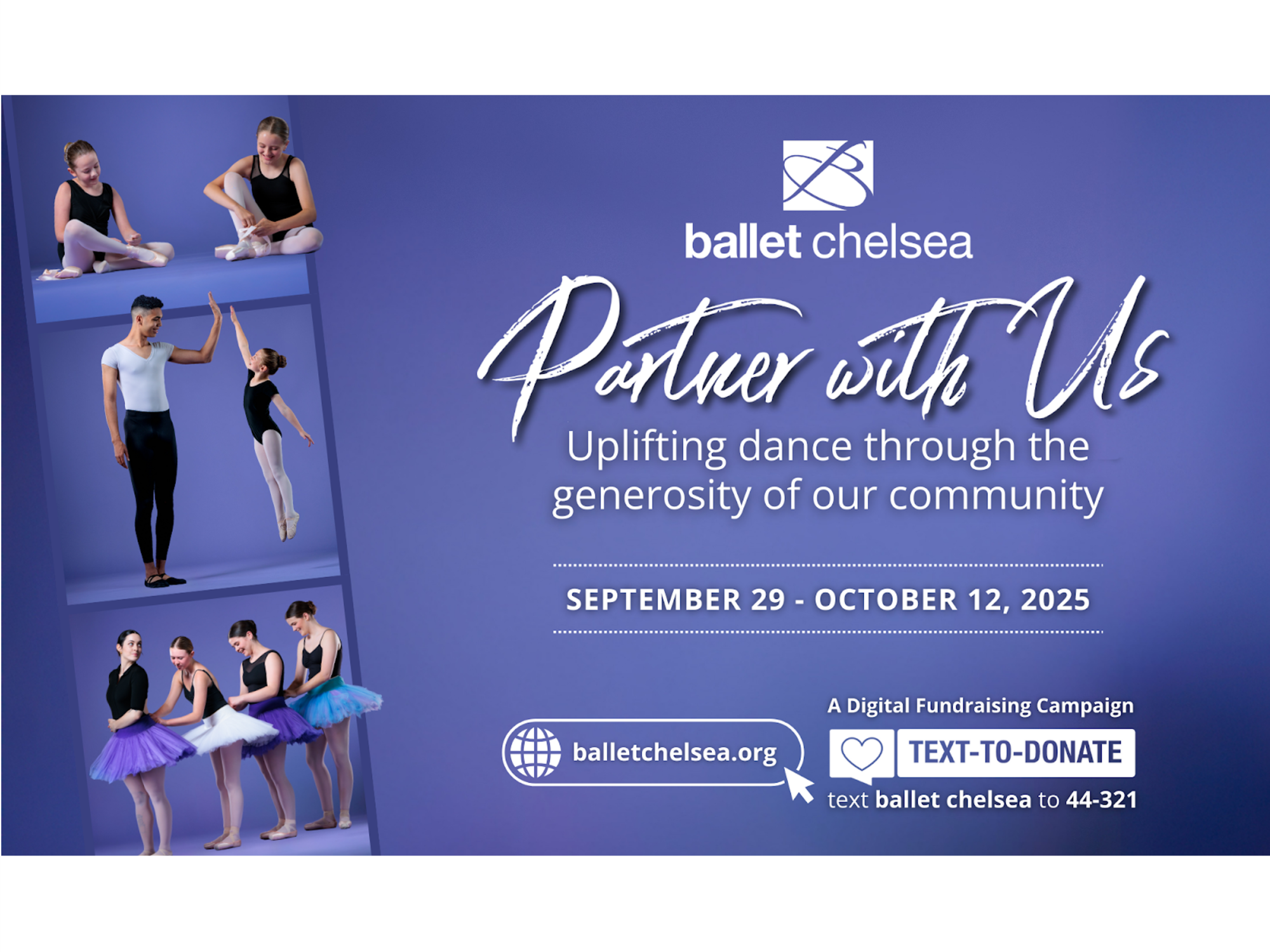 Step Into the Spotlight: Join Ballet Chelsea’s Partner with Us Campaign