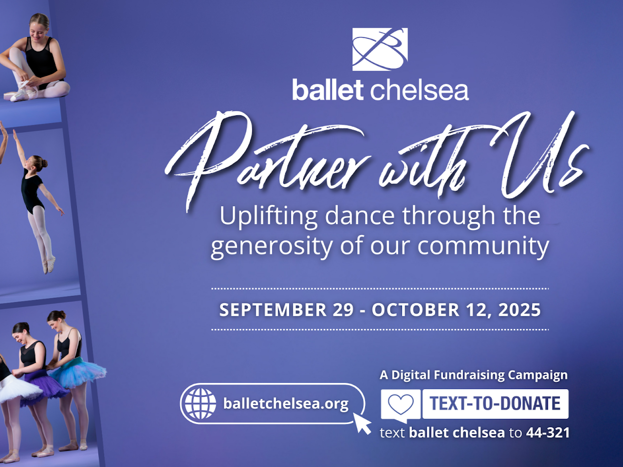 Ballet Chelsea Thanks Community for Supporting 2025 Partner with Us Campaign