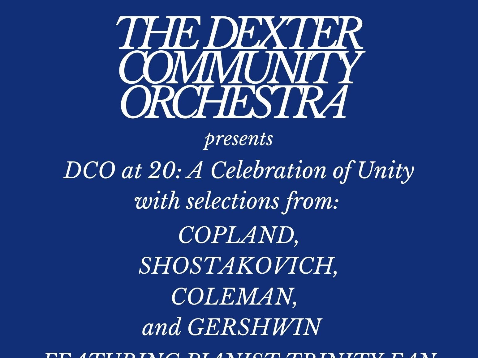 Dexter Community Orchestra Celebrates 20 Years with “A Celebration of Unity”