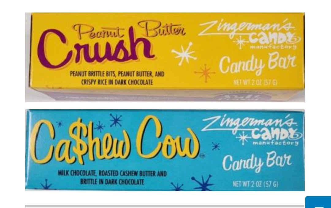 Zingerman’s Candy Manufactory Issues Allergy Alert on Undeclared Peanut & Cashew in Candy Bars