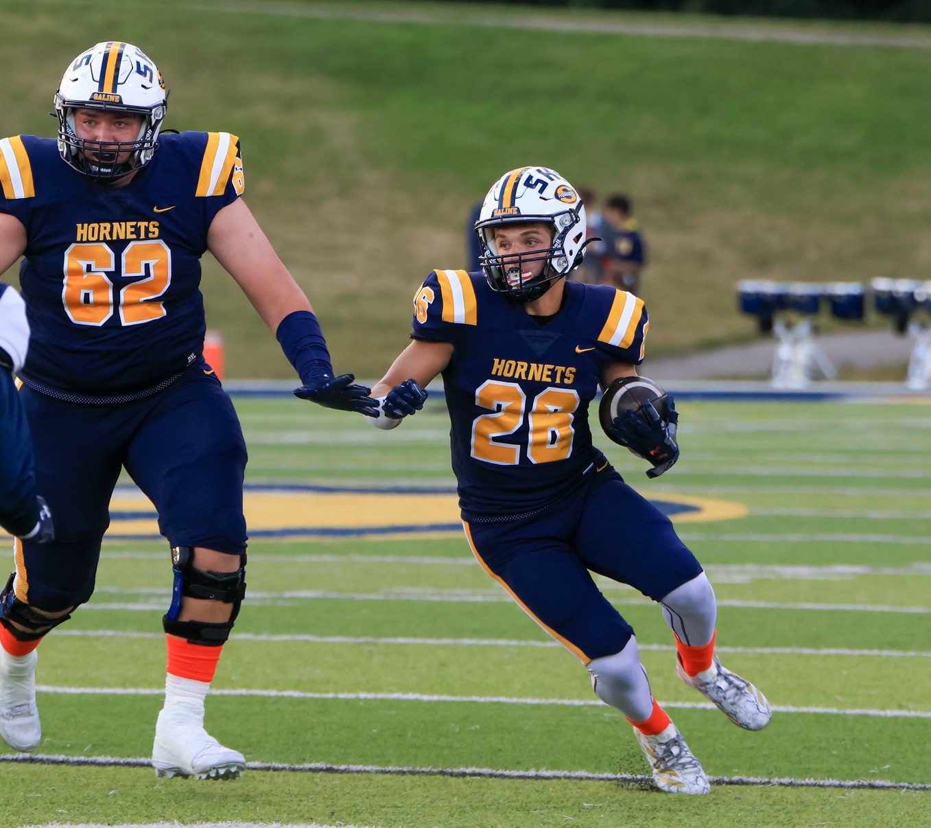 Saline Rolls to District Title with 57–17 Win Over Woodhaven