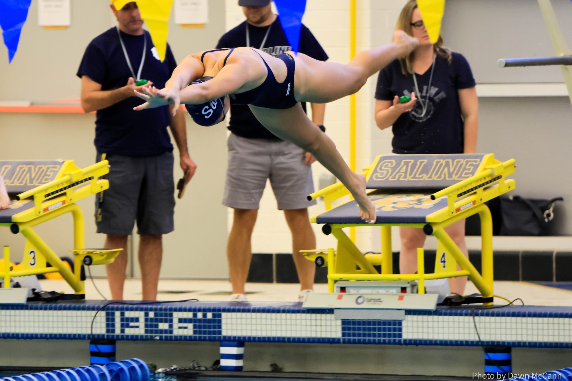 Saline Girls Swim and Dive 7th at Division 1 State Finals