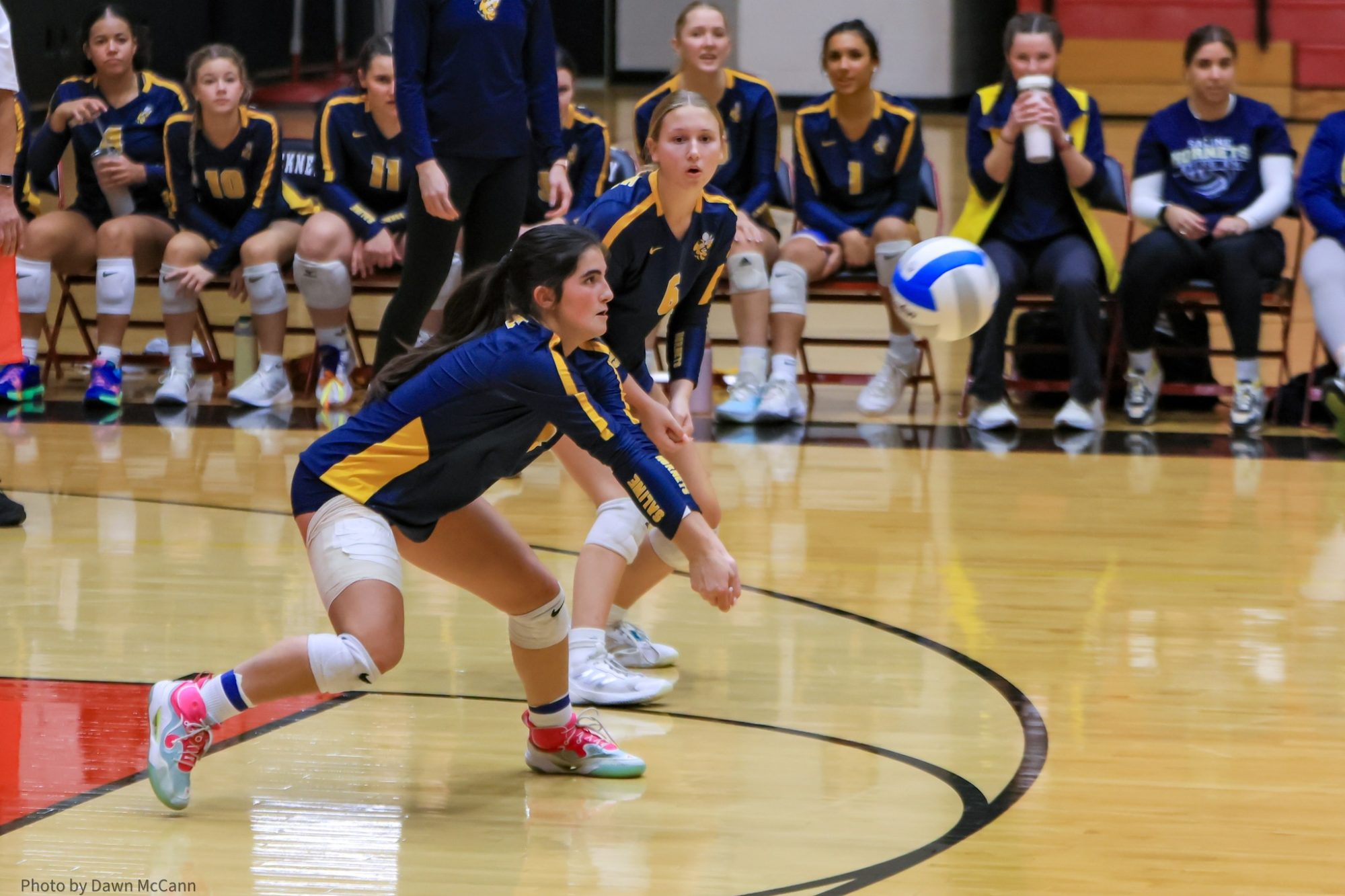 Saline Volleyball Takes Down Rival Bedford for District Title