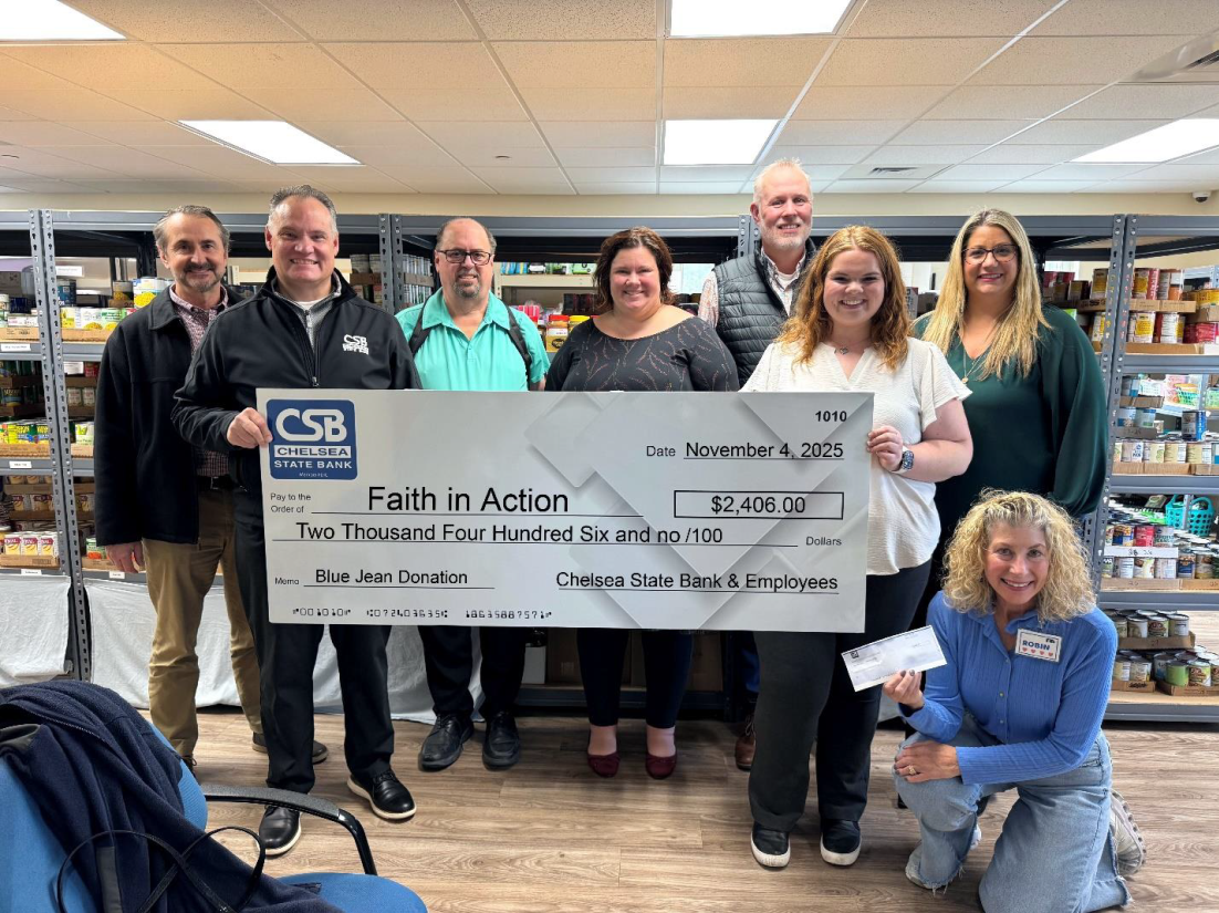 CSB and Employees Donate $2400 to Faith In Action