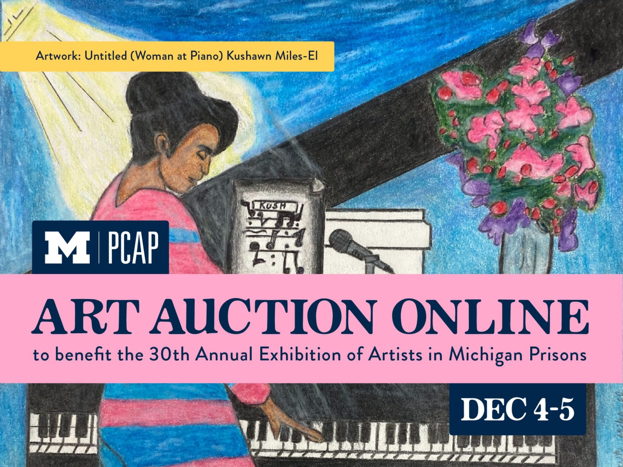 The Prison Creative Arts Project Online Art Auction Opens December 4