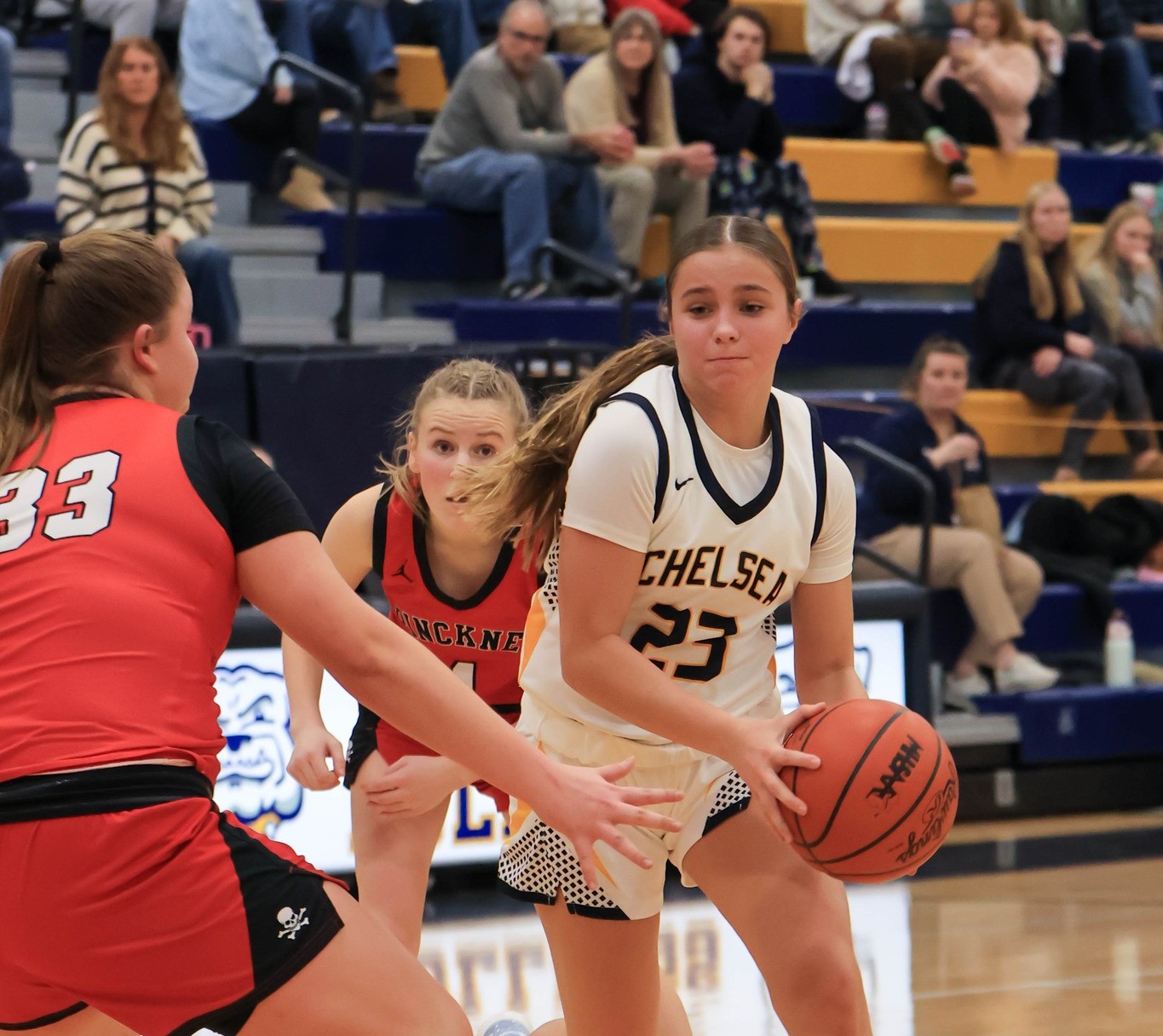 Chelsea Girls’ Roll Past Pinckney in Home Opener