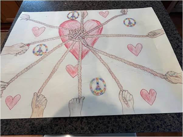 Dexter Lions Present Peace Poster Award