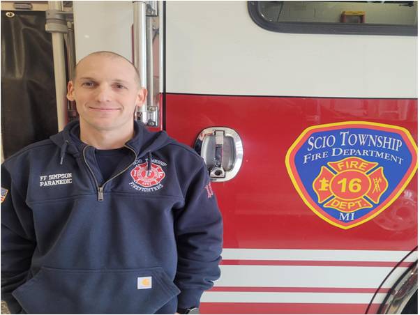 Scio Township Firefighter Continues his Education