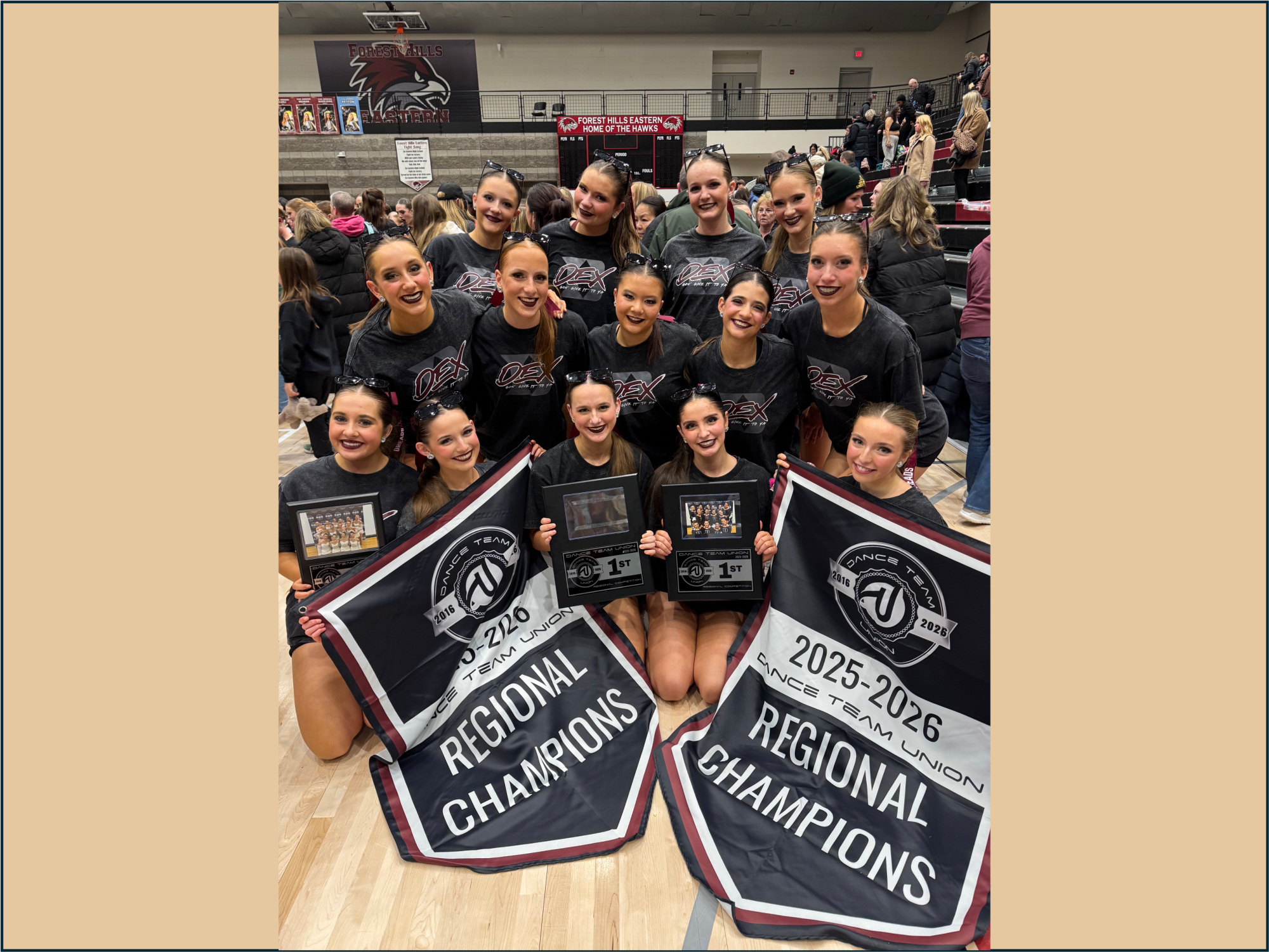 Dexter Varsity Dance Team Wins Two DTU Regional Titles in Grand Rapids