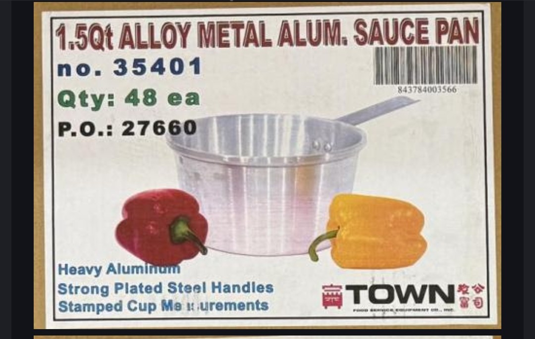 Urgent Recall: Lead Contamination in Town Food Saucepans
