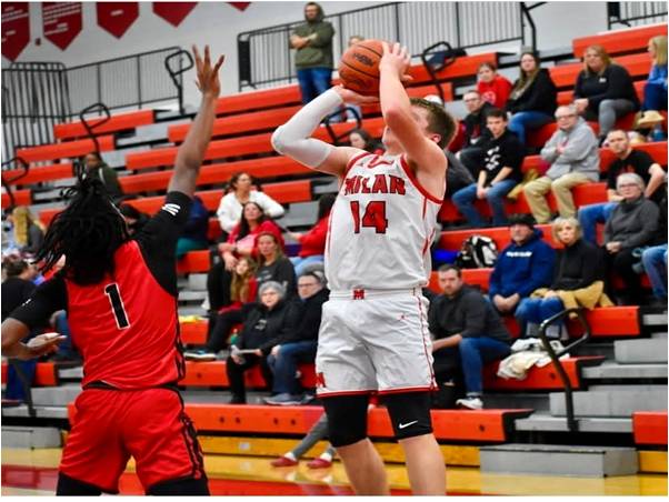 Too Many Threes for the Milan Boys Basketball Team to Overcome