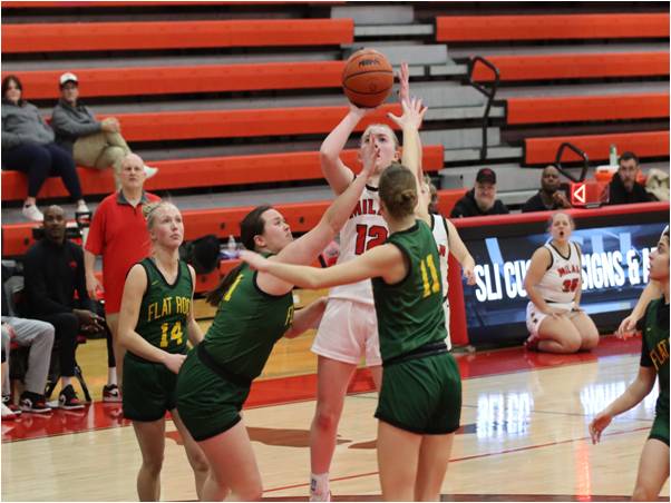 Milan Girls Basketball takes on Flat Rock