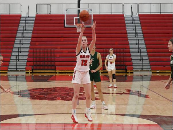 Milan Girls Basketball drops a tough one to Grosse Ile