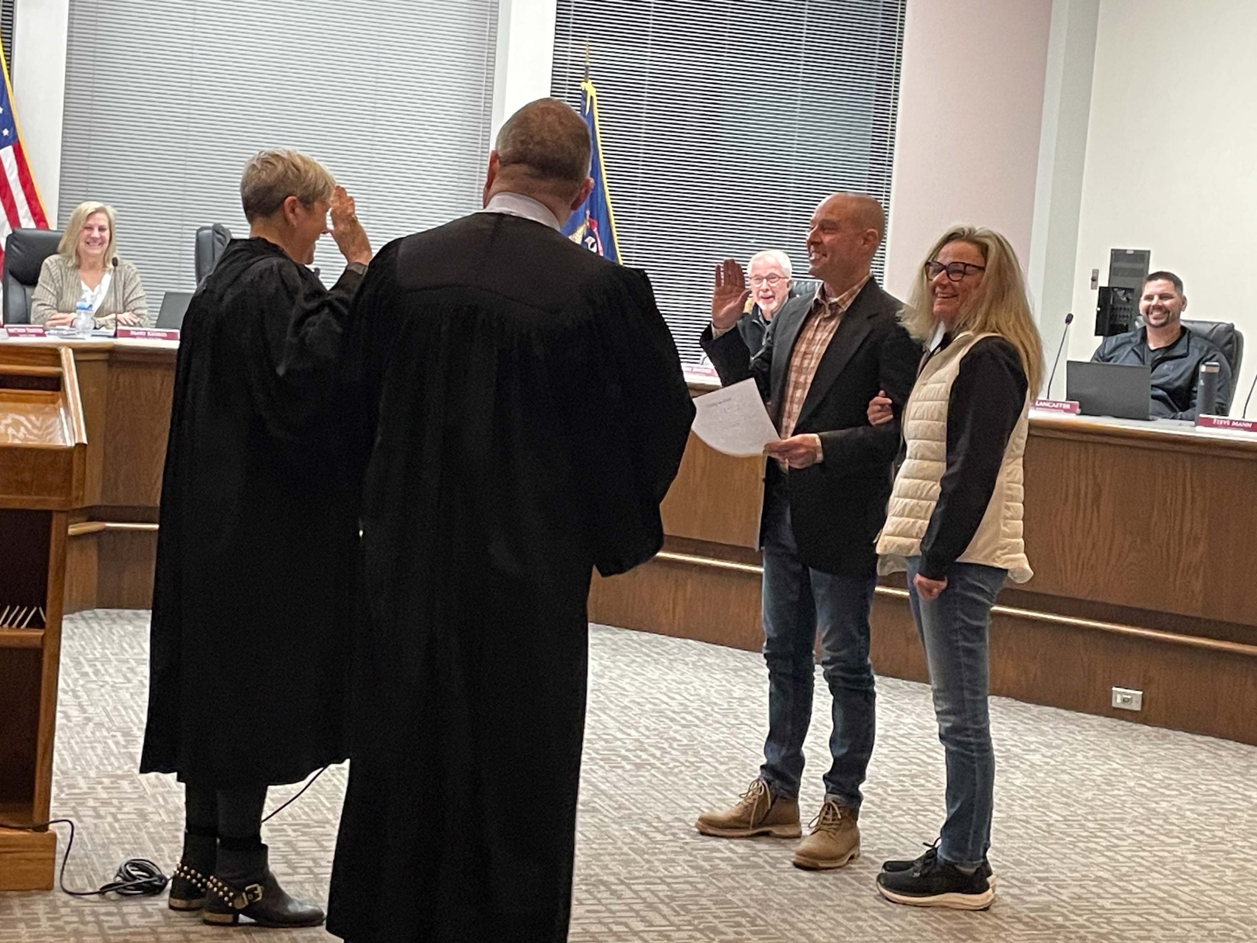Milan Officials Sworn in by Judges from Two Counties in Unique Ceremonial Oath