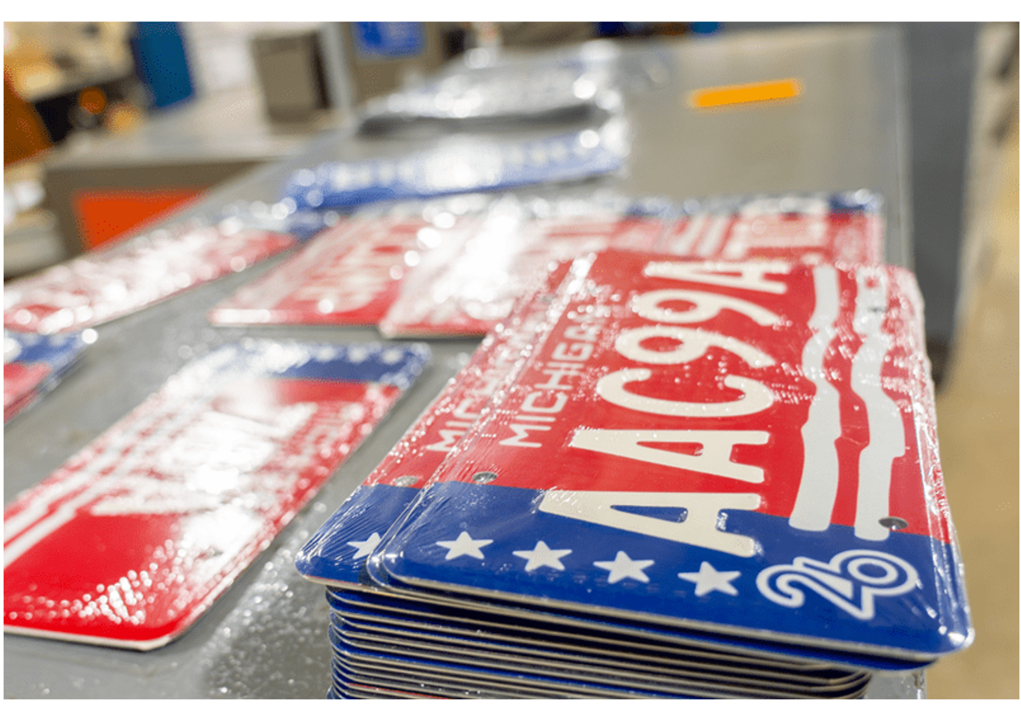 Michigan’s License Plates Are Made Behind Prison Walls. A New One Just Rolled Off the Line