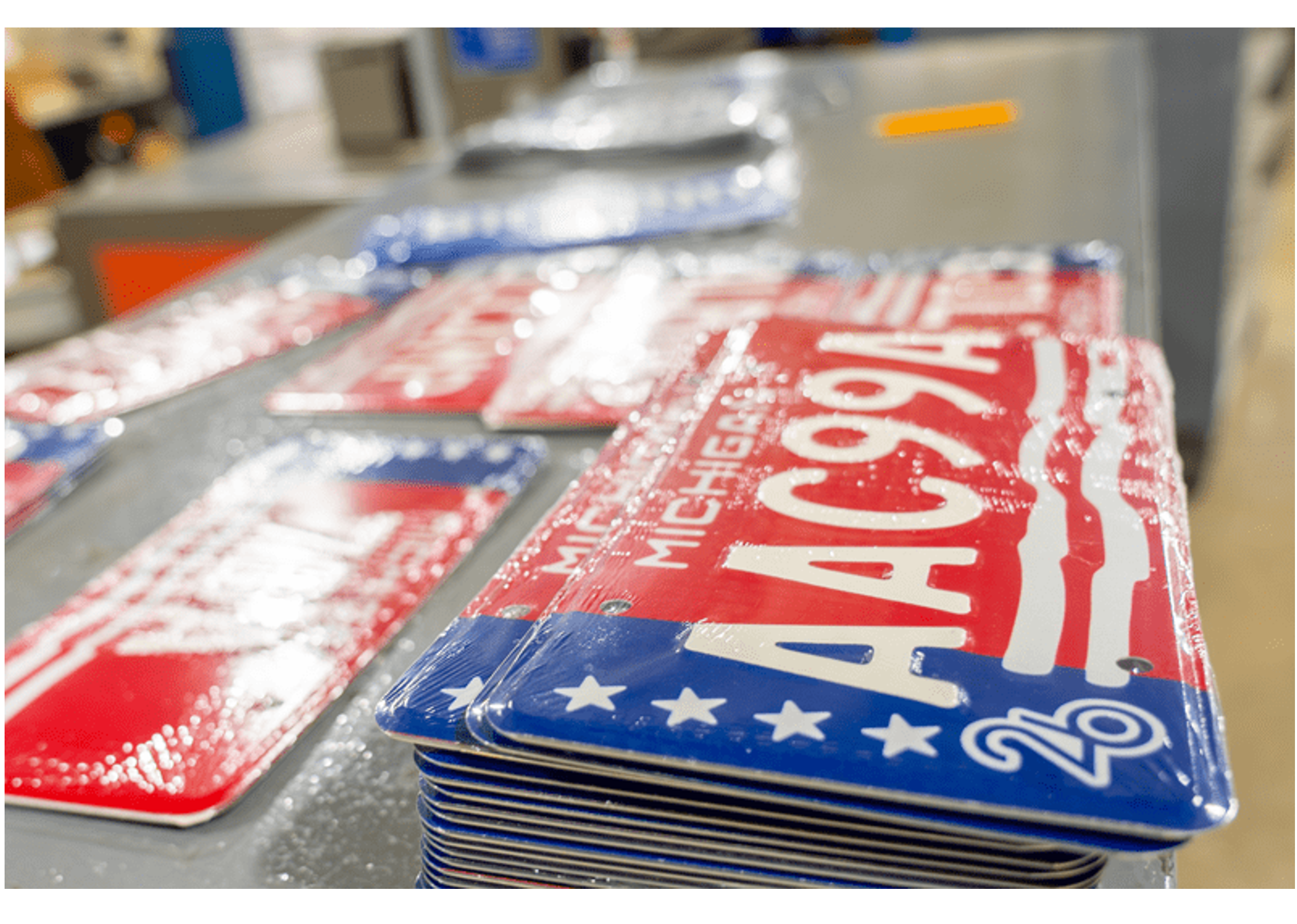 Michigan’s License Plates Are Made Behind Prison Walls. A New One Just Rolled Off the Line