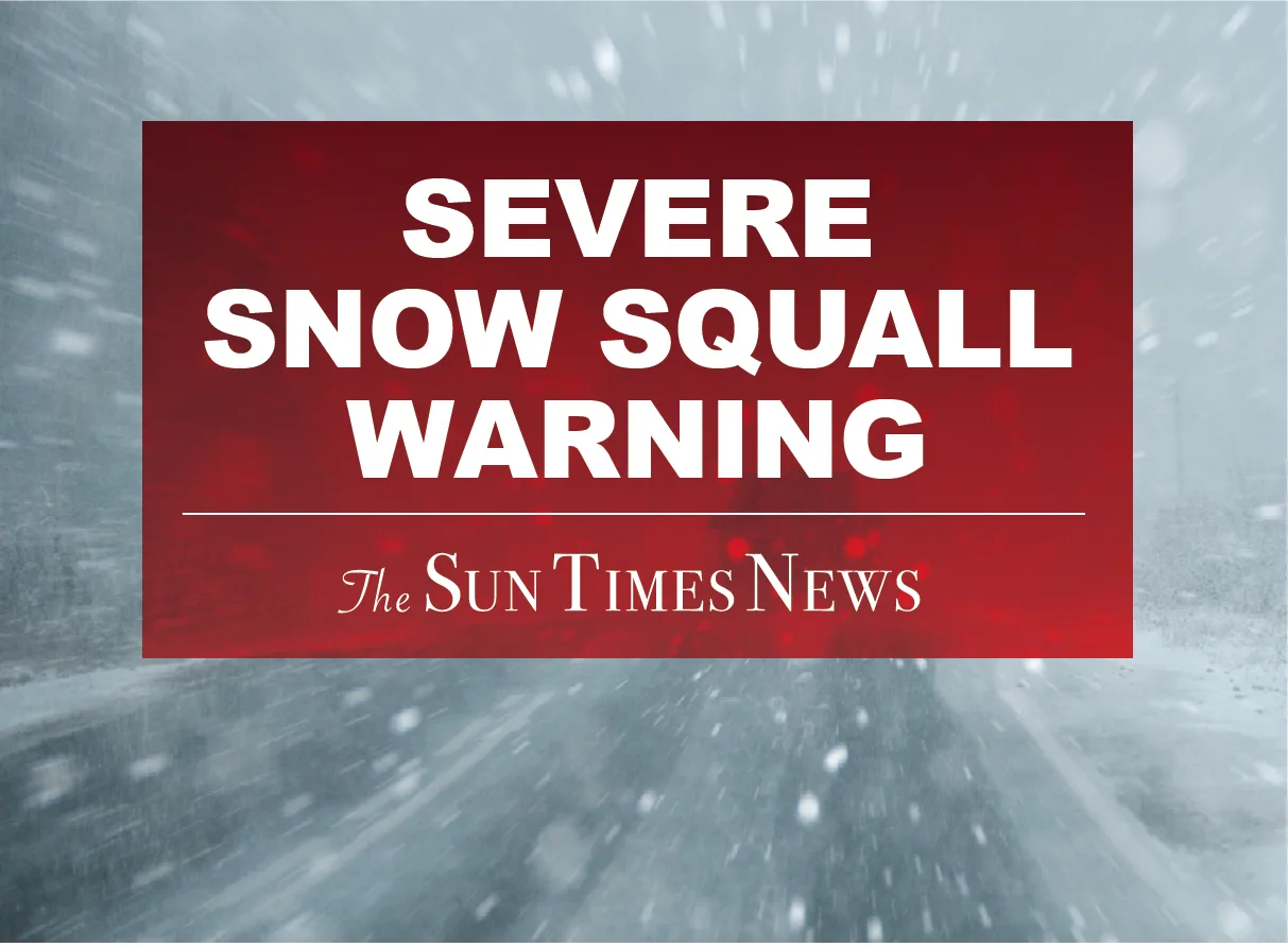A Snow Squall Warning has been issued for Washtenaw County