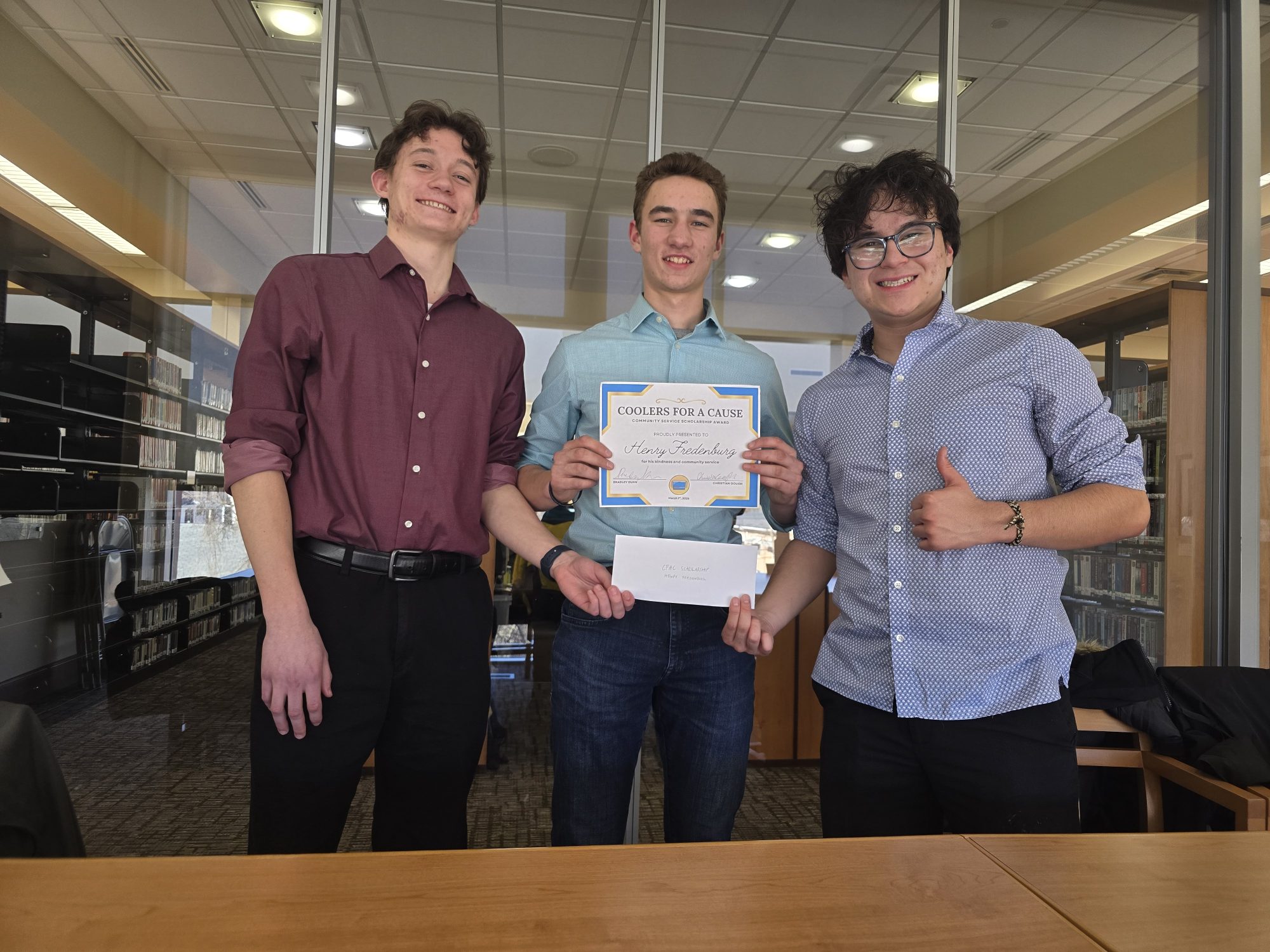 Coolers for a Cause Awards First Scholarship to Henry Fredenburg