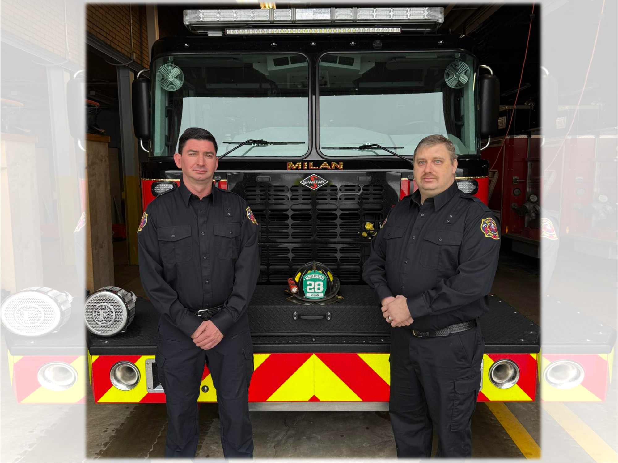 Milan Area Fire Welcomes Two New Firefighters 