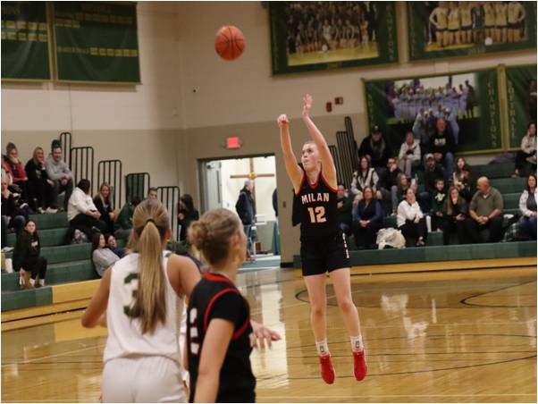 Two Tough Losses for Milan Girls Basketball