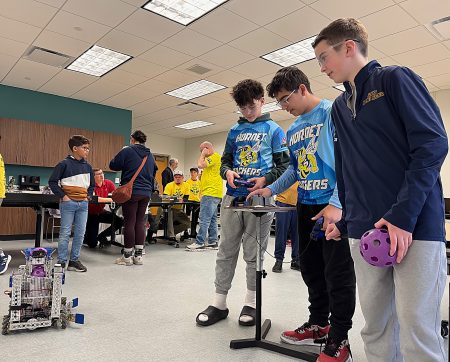 Saline Students Host Robotics Outreach Event at Local Library