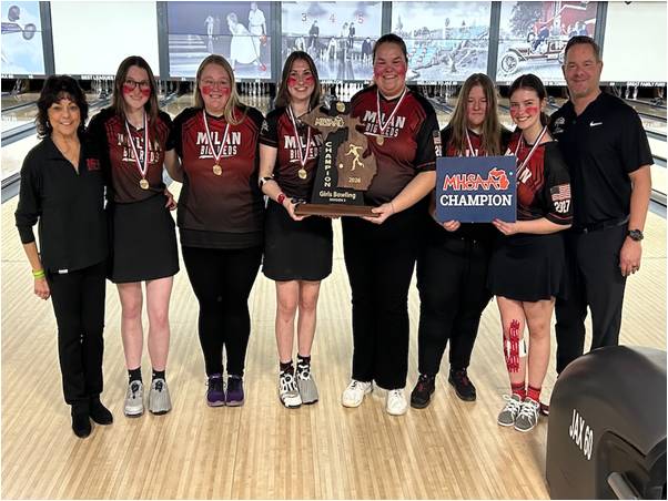 The Milan Girl Bowlers are State Champs!