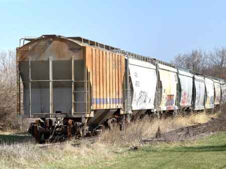 Rolling Canvases: Railcar Graffiti Turns Heads in Saline