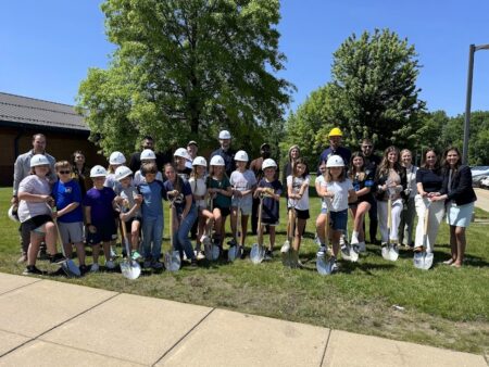 Heritage Students Help Break Ground on New Learning Spaces
