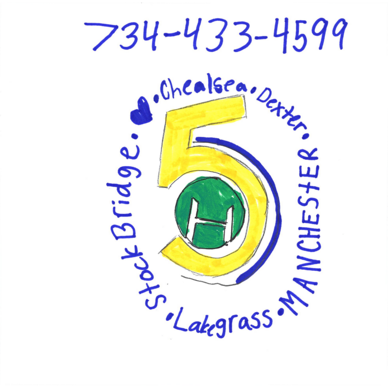 Student drawn ad for 5 Healthy Towns