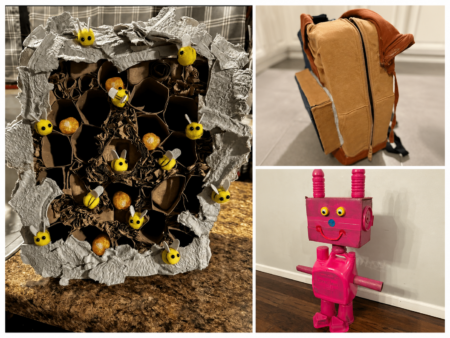 Saline Students Turn Recycling Into Bees, Backpack and Boxibot