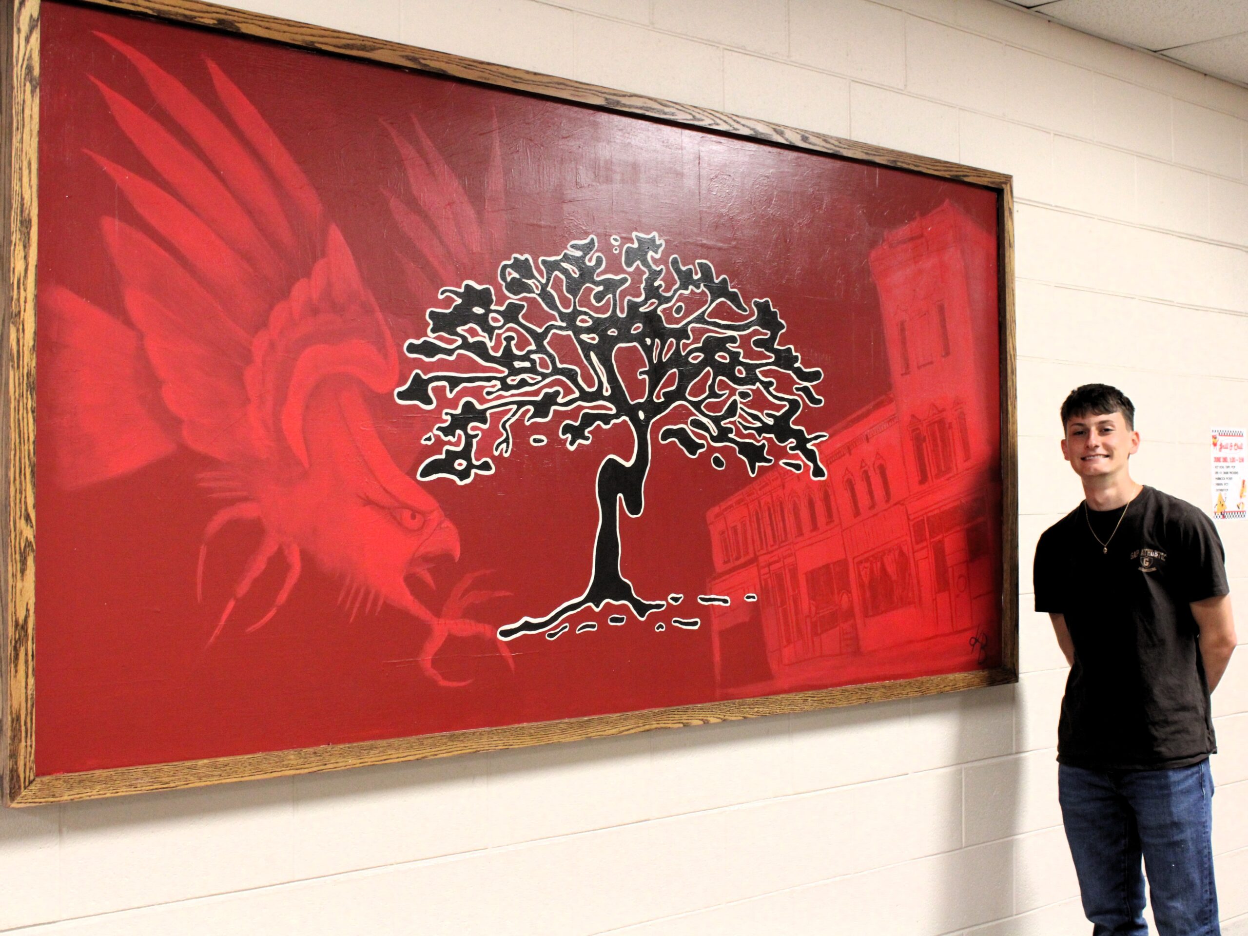 Milan Senior Leaves His Mark with School Mural