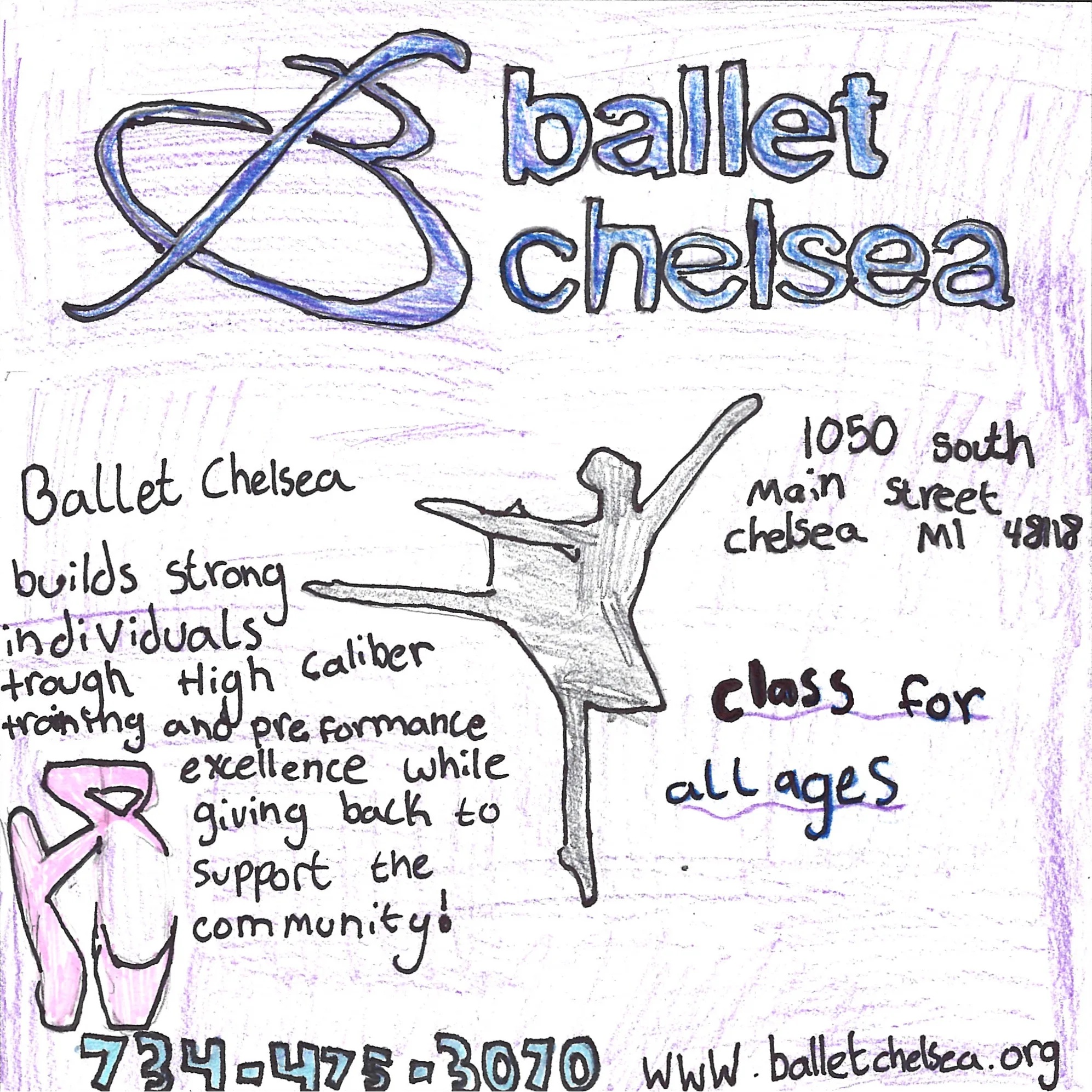 Student drawn ad for Barn Sanctuary