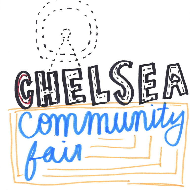 Student drawn ad for Chelsea Community Fair