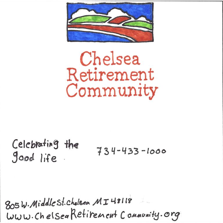 Student drawn ad for Chelsea Retirement Community