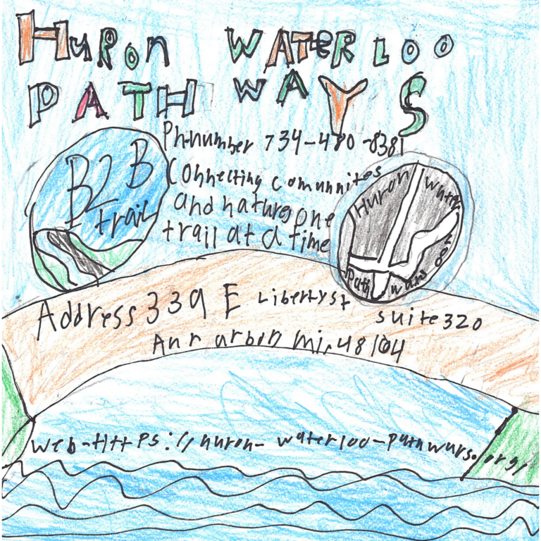 Student drawn ad for Huron Waterloo Pathways Initiative