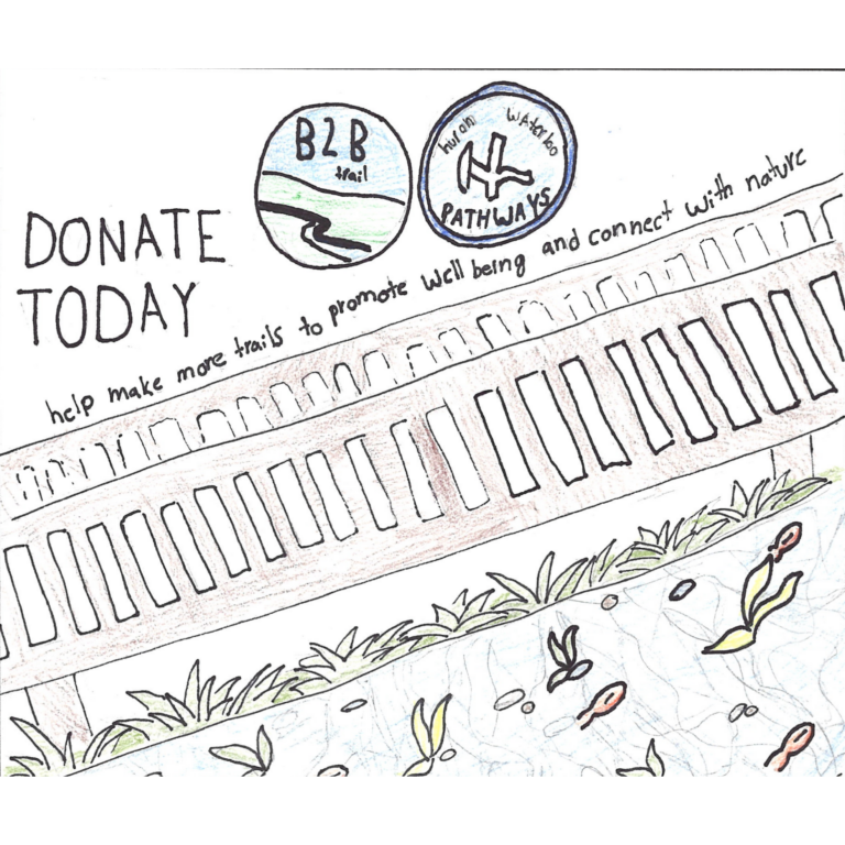 Student drawn ad for Huron Waterloo Pathways Initiative