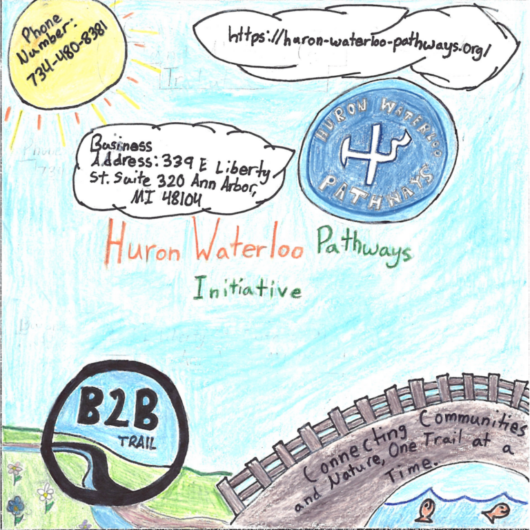 Student drawn ad for Huron Waterloo Pathways Initiative