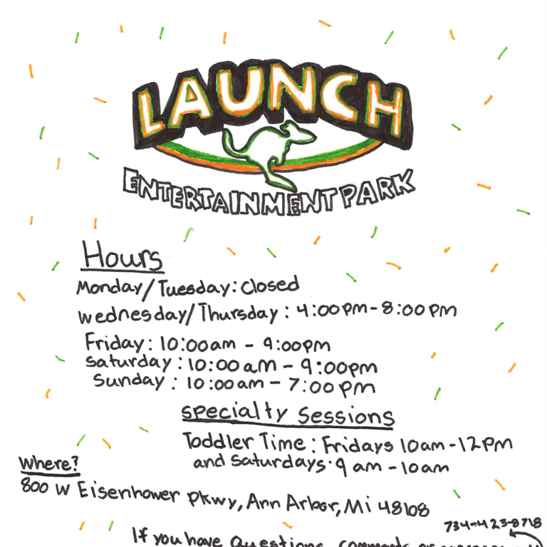 Student drawn ad for Launch