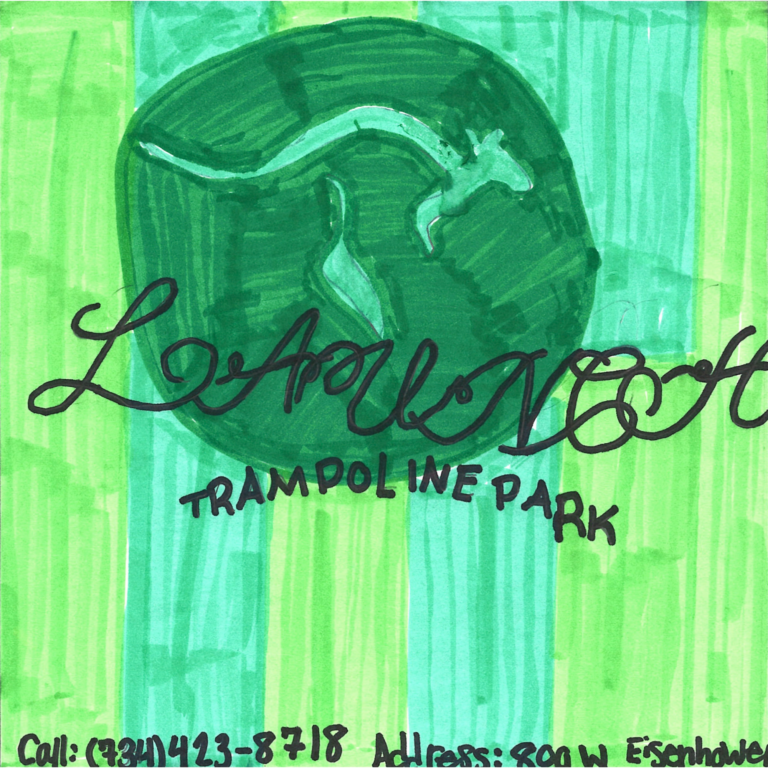 Student drawn ad for Launch