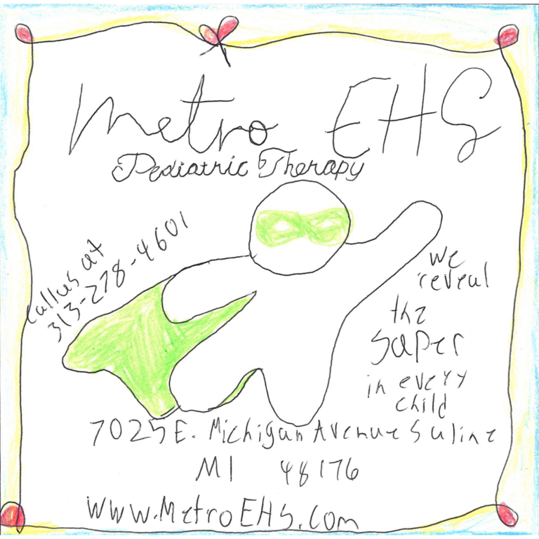 Student drawn ad for Metro EHS