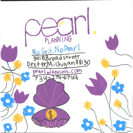 Student drawn ad for Pearl Planning