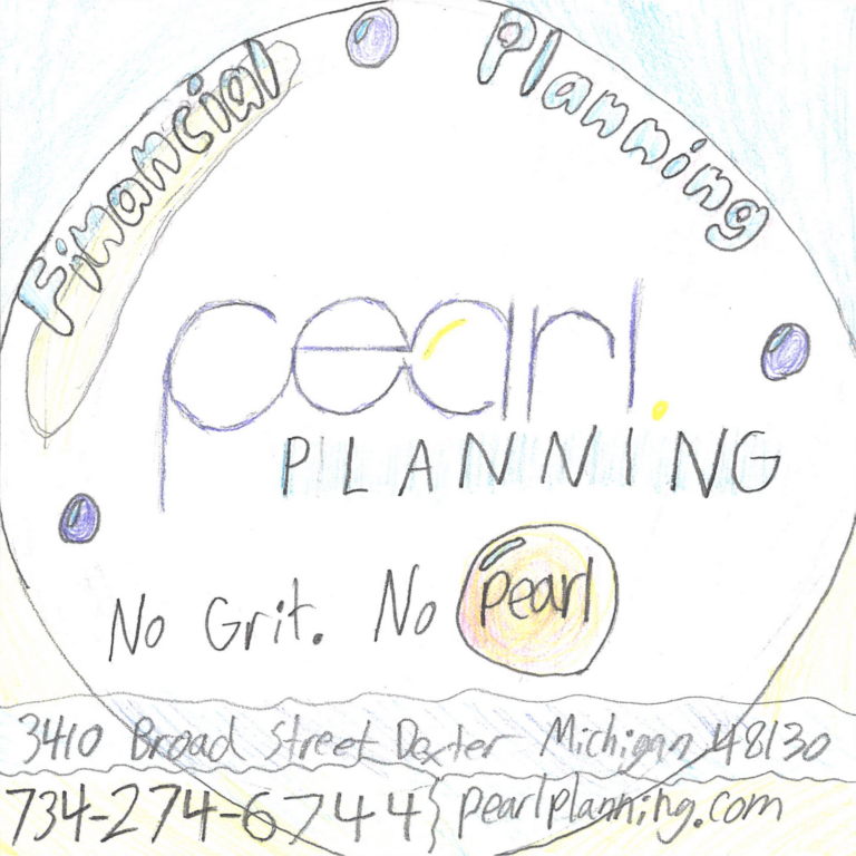 Student drawn ad for Pearl Planning