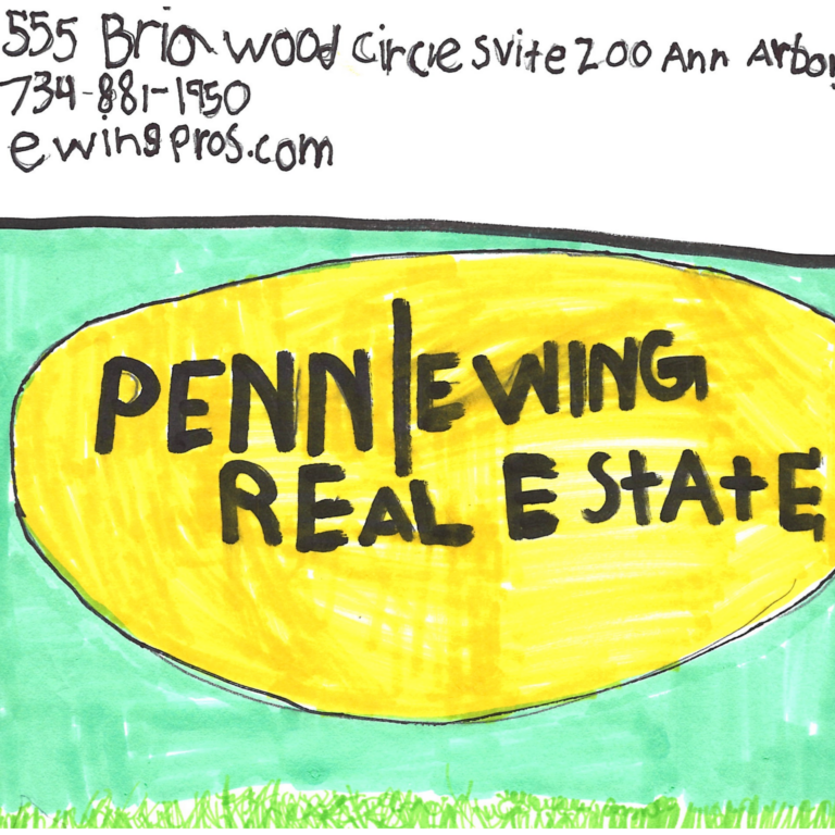 Student drawn ad for Penn Ewing Real Estate - Real Estate One