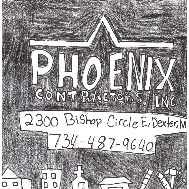 Student drawn ad for Phoenix Contractors, Inc.